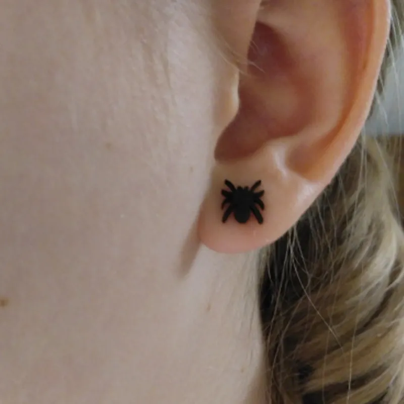 Unique Spider Stud Earrings