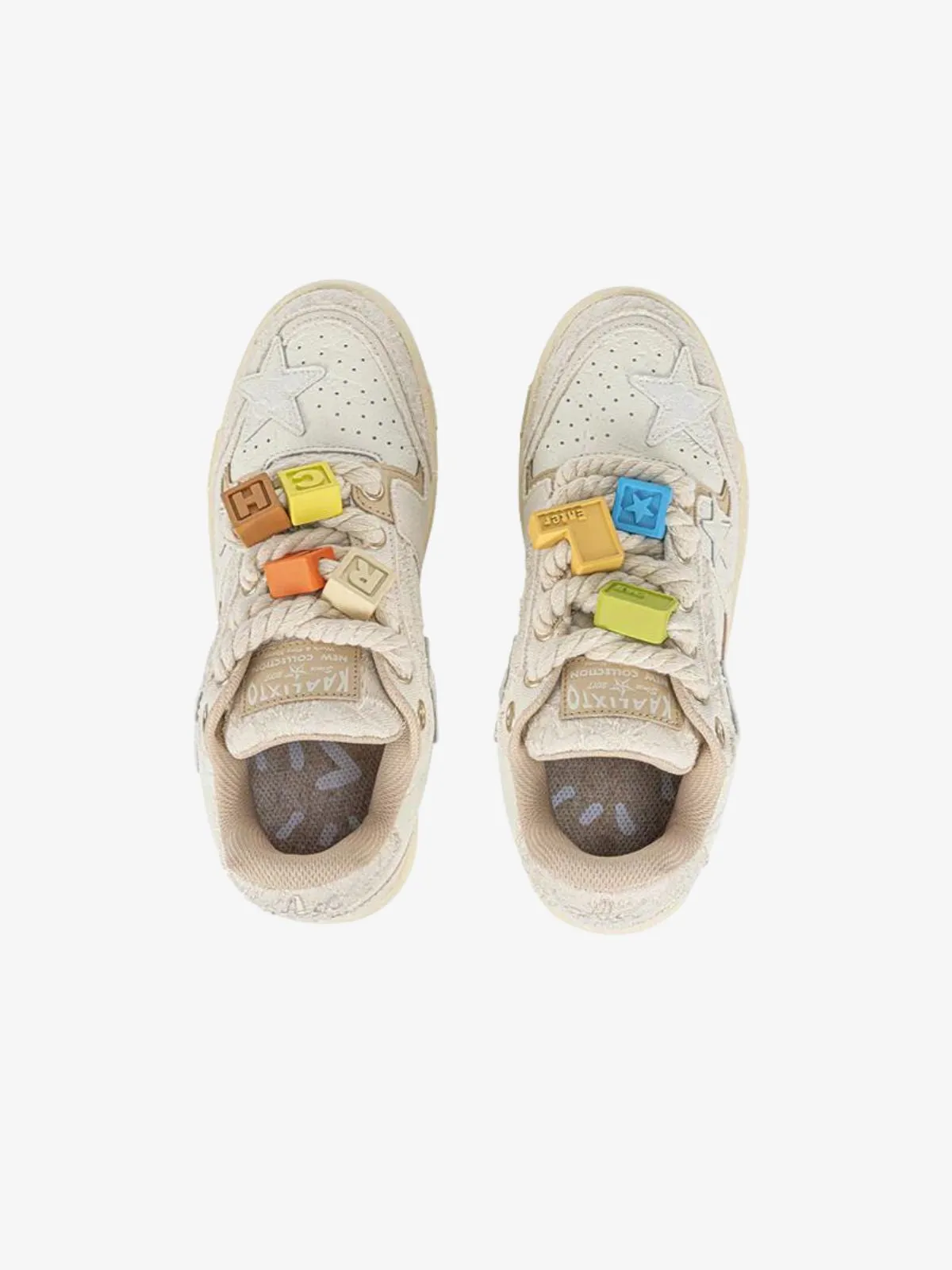 WLS StarryGlide Applique Embroidery Star Skate Shoes