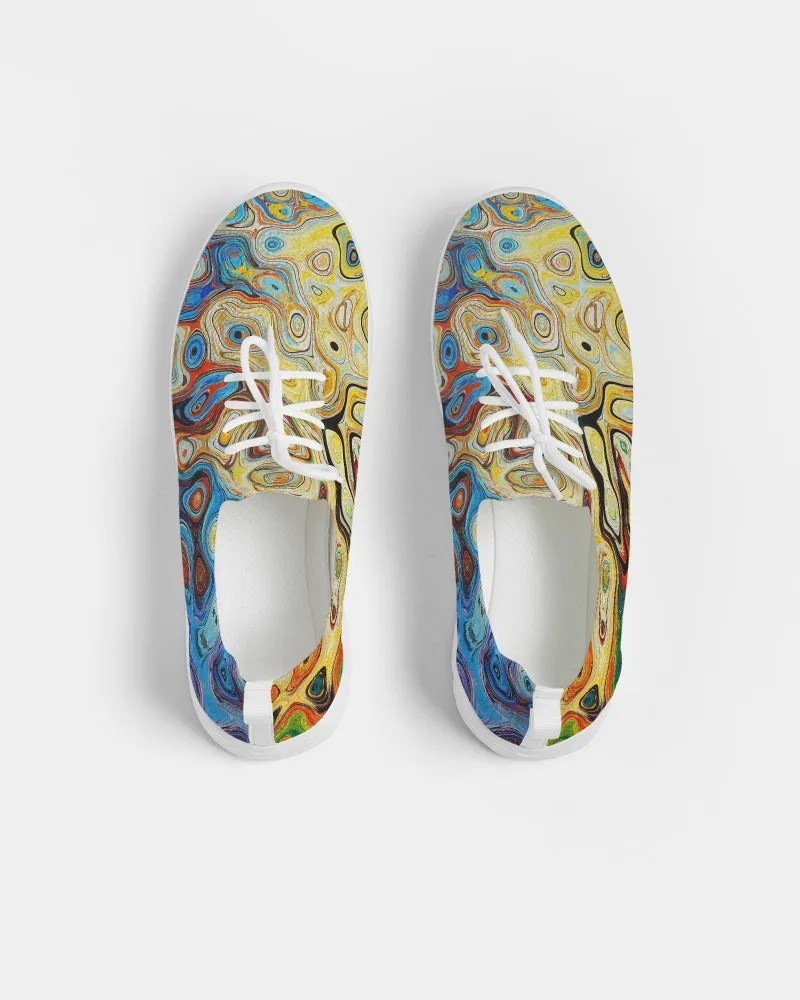 You Like Colors Men's Lace Up Flyknit Shoe