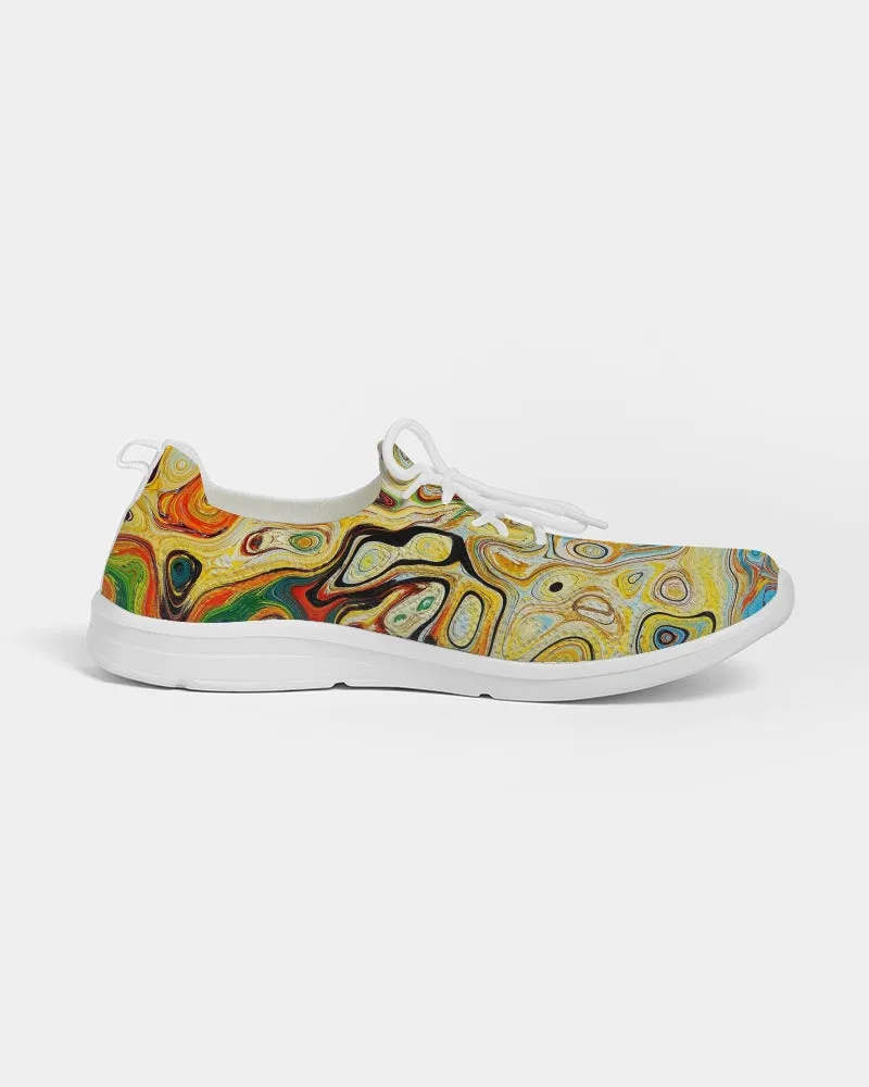 You Like Colors Men's Lace Up Flyknit Shoe