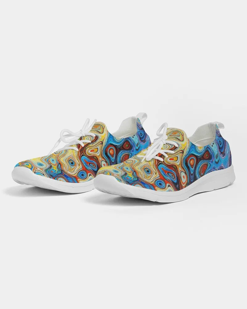 You Like Colors Men's Lace Up Flyknit Shoe