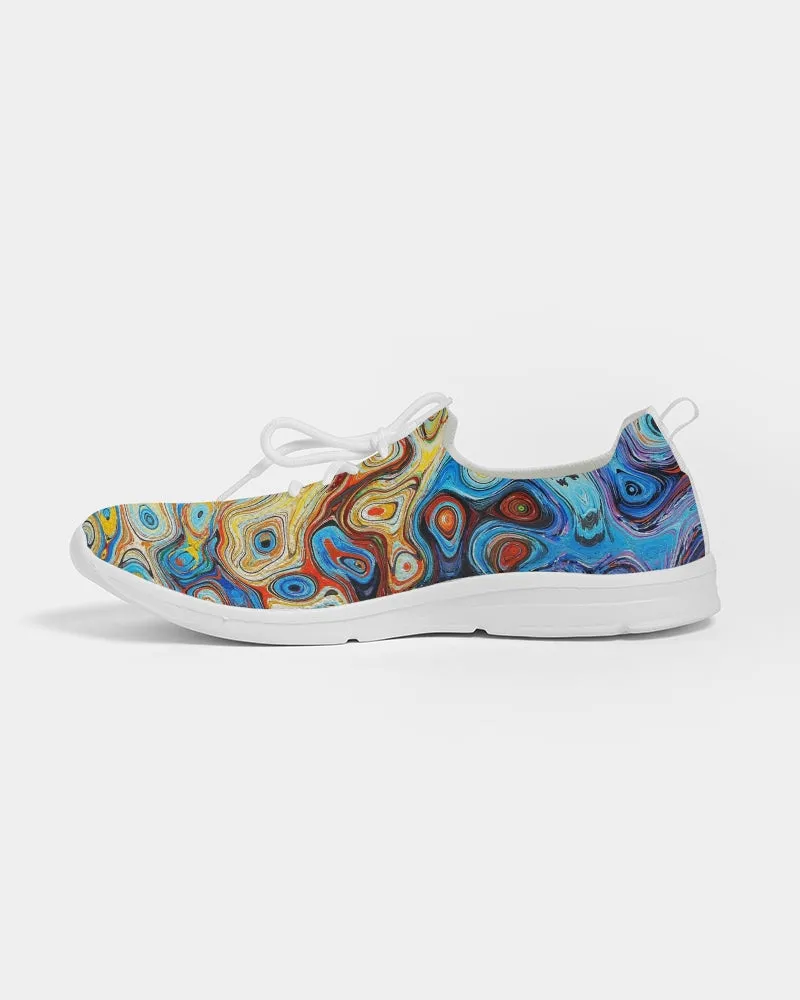 You Like Colors Men's Lace Up Flyknit Shoe