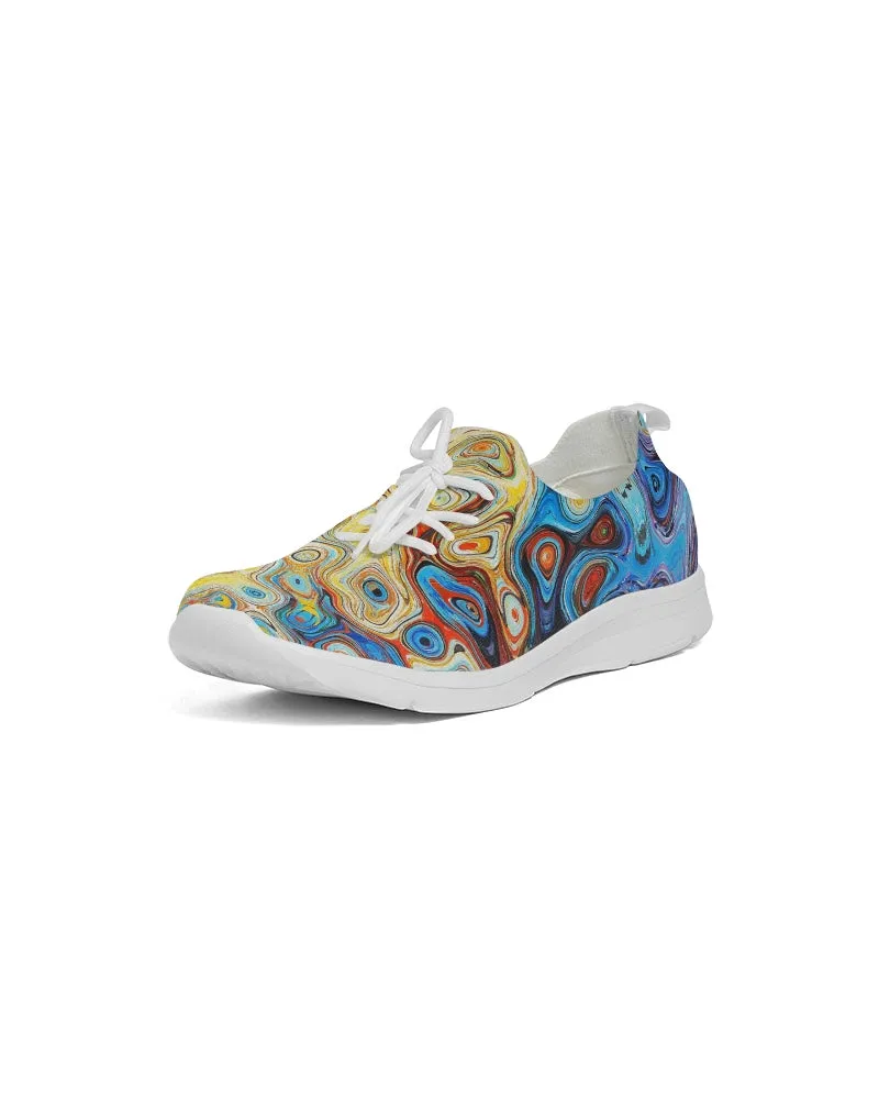 You Like Colors Men's Lace Up Flyknit Shoe